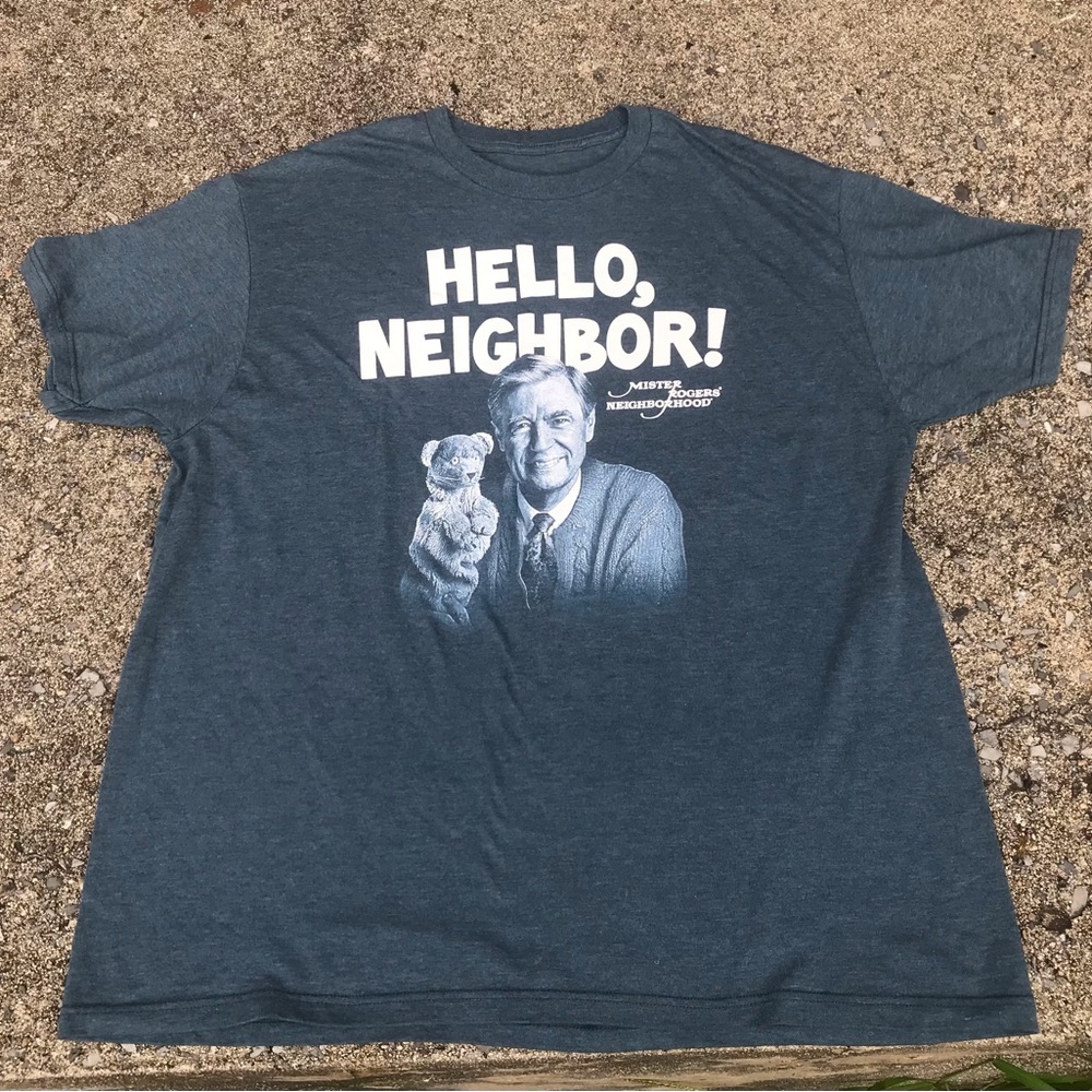 Hello, Neighbor! Graphic Short Sleeve Tee - Blue